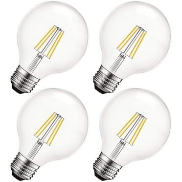 5.5W LED Clear G25 Decorative Vanity Light Bulbs,2700K 4000K 5000K CRI90 FLILED Dimmable LED Edison Globe Light Bulbs 40W Equivalent E26 Base 5000K, 3 Pack 450LM 5.5W LED Clear G25 Decorative Vanity Light Bulbs,2700K 4000K 5000K CRI90 FLILED Dimmable LED Edison Globe Light Bulbs 40W Equivalent E26 Base 5000K, 3 Pack 450LM